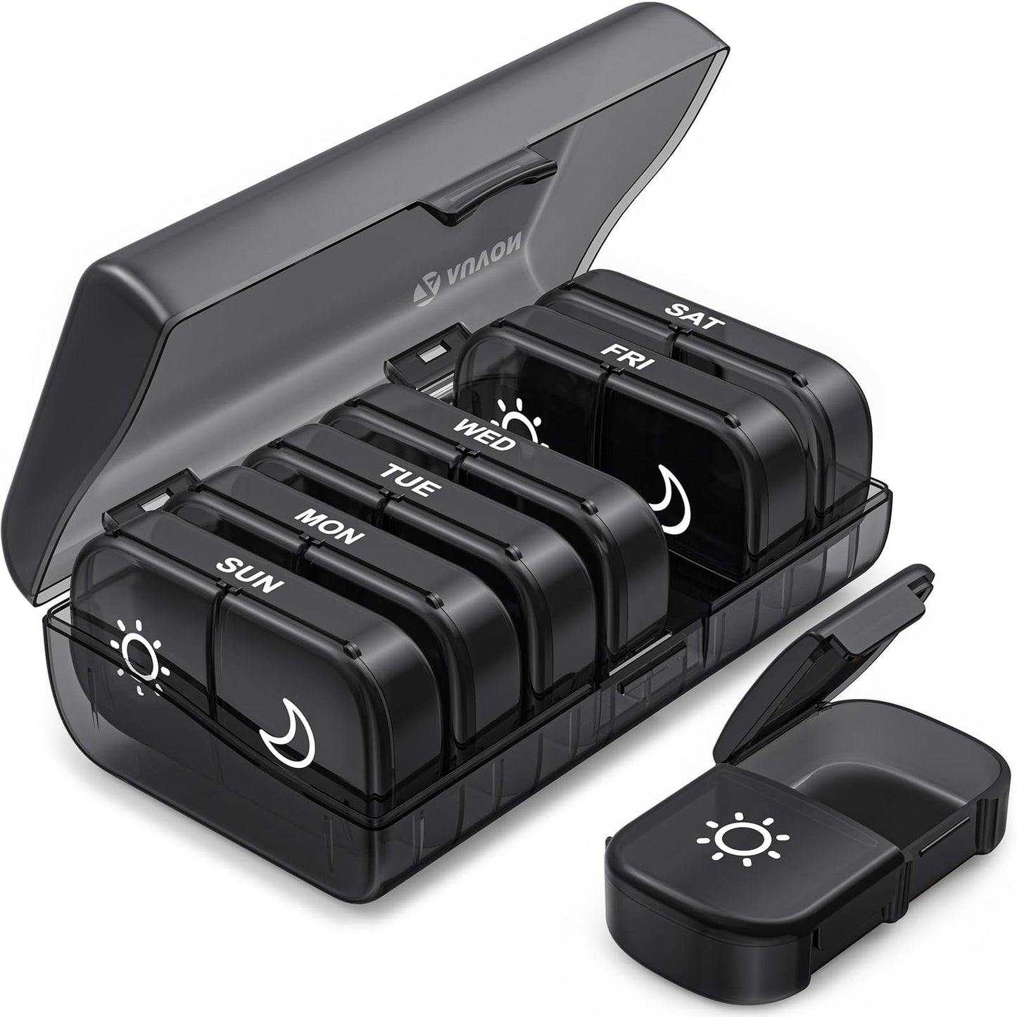 Weekly Pill Organizer – Dual AM/PM Design & BPA-Free