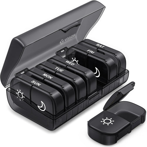 Weekly Pill Organizer – Dual AM/PM Design & BPA-Free