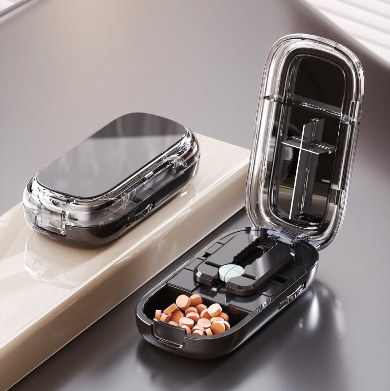PillEase™ – Portable Pill Cutter with Adjustable Slots
