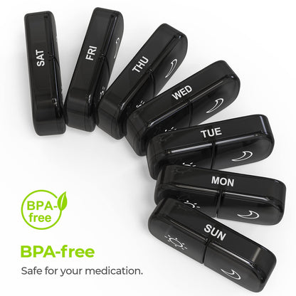 Weekly Pill Organizer – Dual AM/PM Design & BPA-Free
