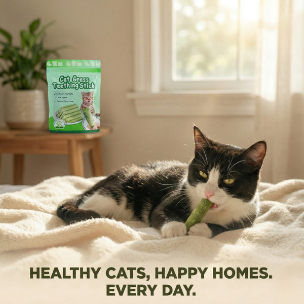PurrPop Daily Grass Chew Sticks