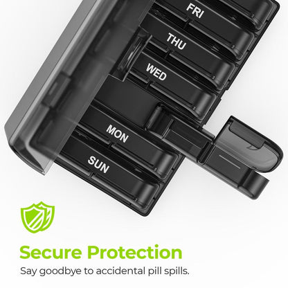 Weekly Pill Organizer – Dual AM/PM Design & BPA-Free