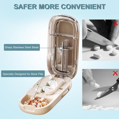 PillEase™ – Portable Pill Cutter with Adjustable Slots