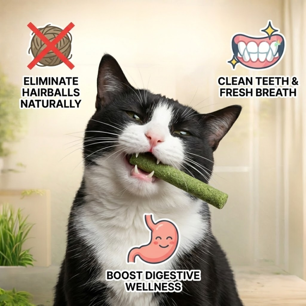 PurrPop Daily Grass Chew Sticks